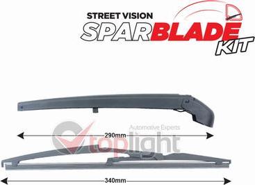 AE TOPLIGHT TRA-L2M1 - Wiper Arm Set, window cleaning car-mod.net