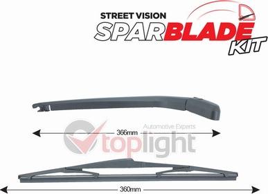 AE TOPLIGHT TRA-M13O1 - Wiper Arm Set, window cleaning car-mod.net