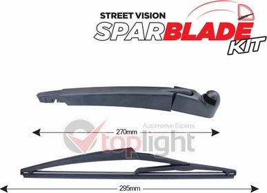 AE TOPLIGHT TRA-M12C3 - Wiper Arm Set, window cleaning car-mod.net