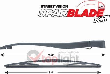 AE TOPLIGHT TRA-O1A9 - Wiper Arm Set, window cleaning car-mod.net
