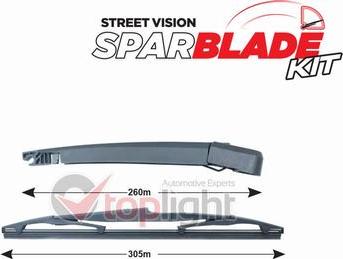AE TOPLIGHT TRA-O1A14 - Wiper Arm Set, window cleaning car-mod.net