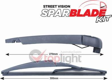 AE TOPLIGHT TRA-O1A10 - Wiper Arm Set, window cleaning car-mod.net