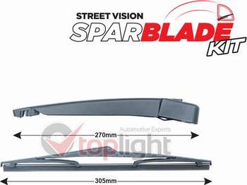 AE TOPLIGHT TRA-O1A13 - Wiper Arm Set, window cleaning car-mod.net