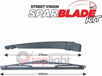 AE TOPLIGHT TRA-O1A12 - Wiper Arm Set, window cleaning car-mod.net