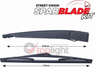 AE TOPLIGHT TRA-O1A1 - Wiper Arm Set, window cleaning car-mod.net