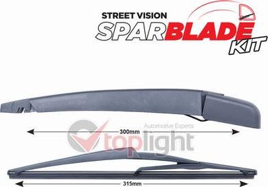 AE TOPLIGHT TRA-R2C6 - Wiper Arm Set, window cleaning car-mod.net