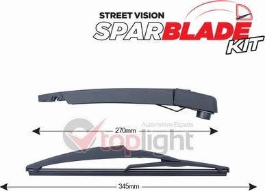 AE TOPLIGHT TRA-R2C2 - Wiper Arm Set, window cleaning car-mod.net