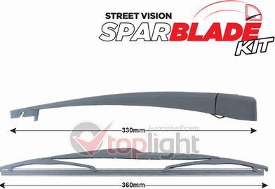 AE TOPLIGHT TRA-R2K2 - Wiper Arm Set, window cleaning car-mod.net