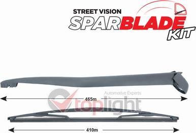 AE TOPLIGHT TRA-R2T1 - Wiper Arm Set, window cleaning car-mod.net