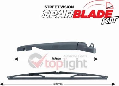 AE TOPLIGHT TRA-V3V6 - Wiper Arm Set, window cleaning car-mod.net