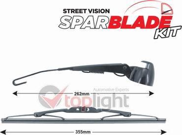 AE TOPLIGHT TRA-V2P5 - Wiper Arm Set, window cleaning car-mod.net