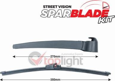 AE TOPLIGHT TRA-V2P3 - Wiper Arm Set, window cleaning car-mod.net