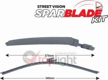 AE TOPLIGHT TRA-V2T3 - Wiper Arm Set, window cleaning car-mod.net