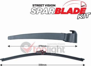 AE TOPLIGHT TRA-V2T2 - Wiper Arm Set, window cleaning car-mod.net