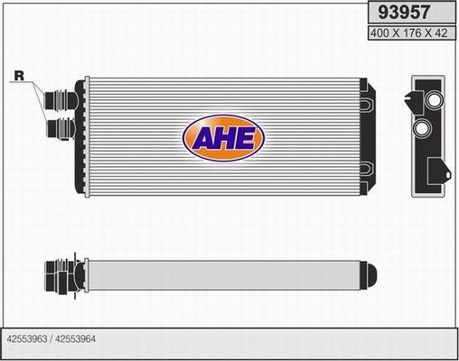 AHE 93957 - Heat Exchanger, interior heating car-mod.net