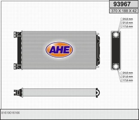 AHE 93967 - Heat Exchanger, interior heating car-mod.net