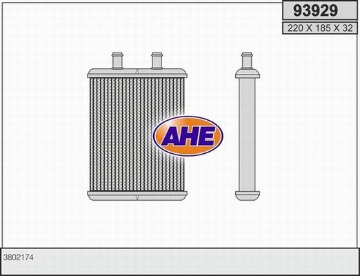 AHE 93929 - Heat Exchanger, interior heating car-mod.net