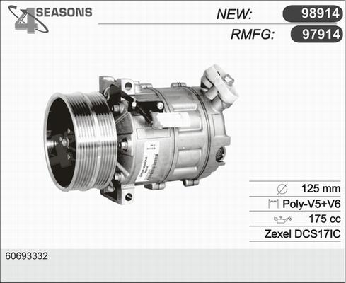 AHE 97914 - Compressor, air conditioning car-mod.net