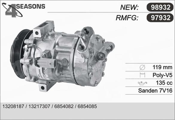 AHE 97932 - Compressor, air conditioning car-mod.net