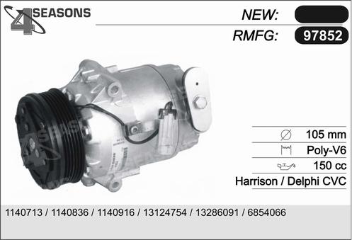 AHE 97852 - Compressor, air conditioning car-mod.net