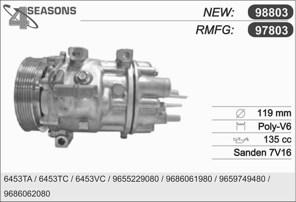 AHE 97803 - Compressor, air conditioning car-mod.net