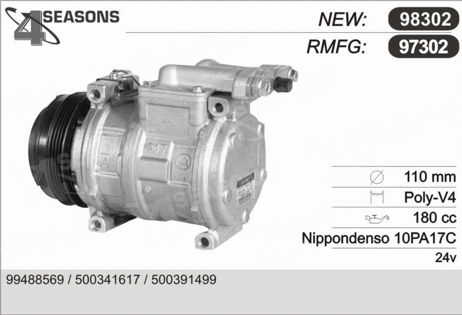 AHE 97302 - Compressor, air conditioning car-mod.net