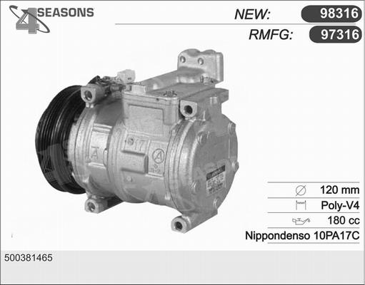 AHE 97316 - Compressor, air conditioning car-mod.net