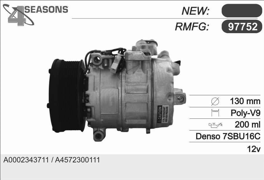 AHE 97752 - Compressor, air conditioning car-mod.net