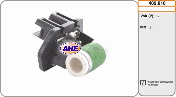 AHE 409.010 - Pre-resistor, electro motor radiator fan car-mod.net