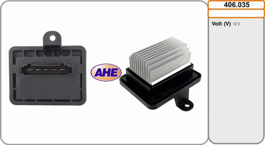 AHE 406.035 - Pre-resistor, electro motor radiator fan car-mod.net
