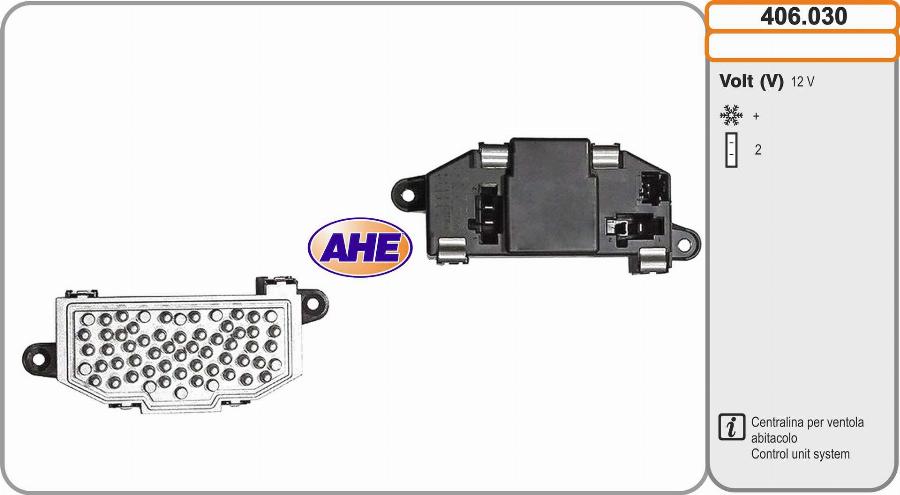 AHE 406.030 - Control Unit, electric fan (engine cooling) car-mod.net
