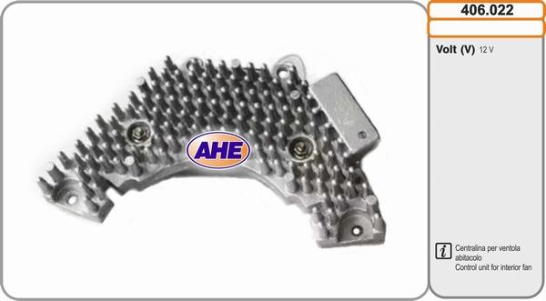 AHE 406.022 - Control Unit, electric fan (engine cooling) car-mod.net