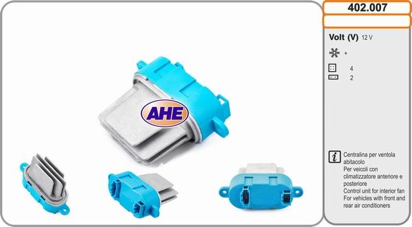 AHE 402.007 - Control Unit, electric fan (engine cooling) car-mod.net