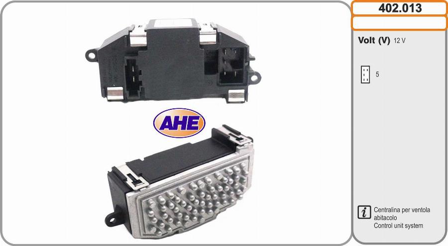 AHE 402.013 - Control Unit, electric fan (engine cooling) car-mod.net