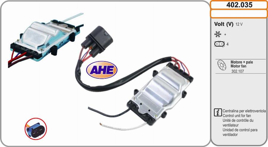 AHE 402.035 - Control Unit, electric fan (engine cooling) car-mod.net