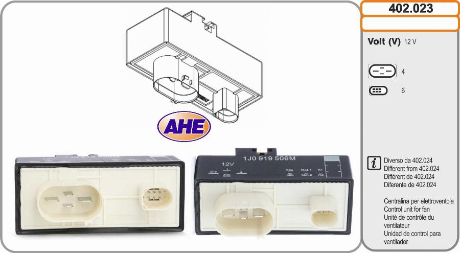 AHE 402.023 - Control Unit, electric fan (engine cooling) car-mod.net