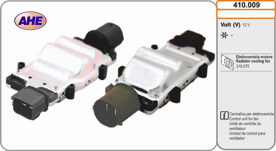 AHE 410.009 - Control Unit, electric fan (engine cooling) car-mod.net