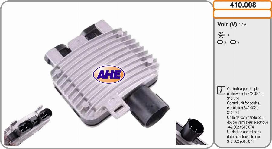 AHE 410.008 - Control Unit, electric fan (engine cooling) car-mod.net