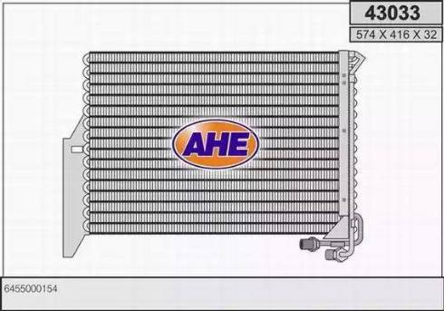 AHE 43033 - Condenser, air conditioning car-mod.net