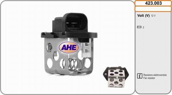 AHE 423.003 - Pre-resistor, electro motor radiator fan car-mod.net