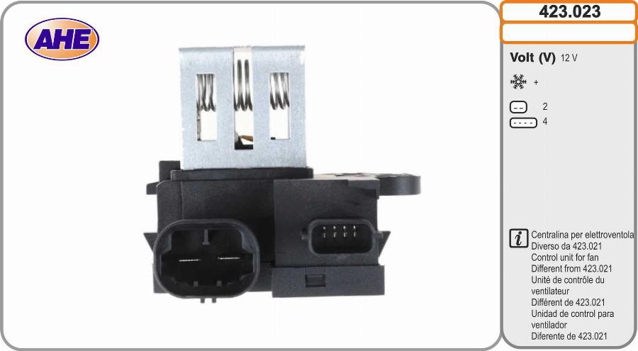 AHE 423.023 - Control Unit, electric fan (engine cooling) car-mod.net