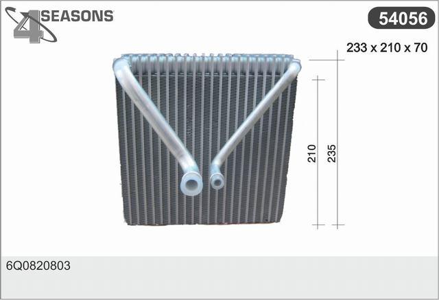 AHE 54056 - Evaporator, air conditioning car-mod.net