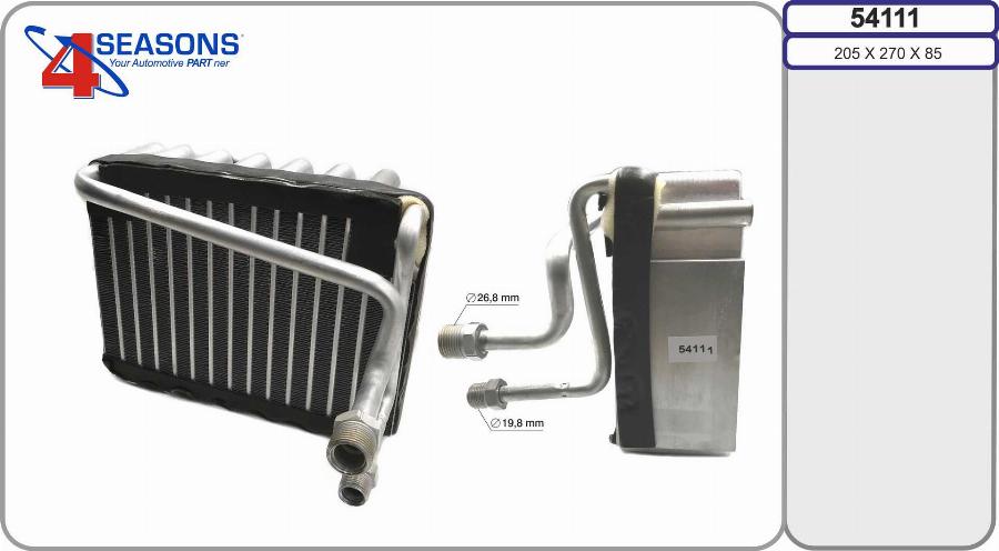 AHE 54111 - Evaporator, air conditioning car-mod.net