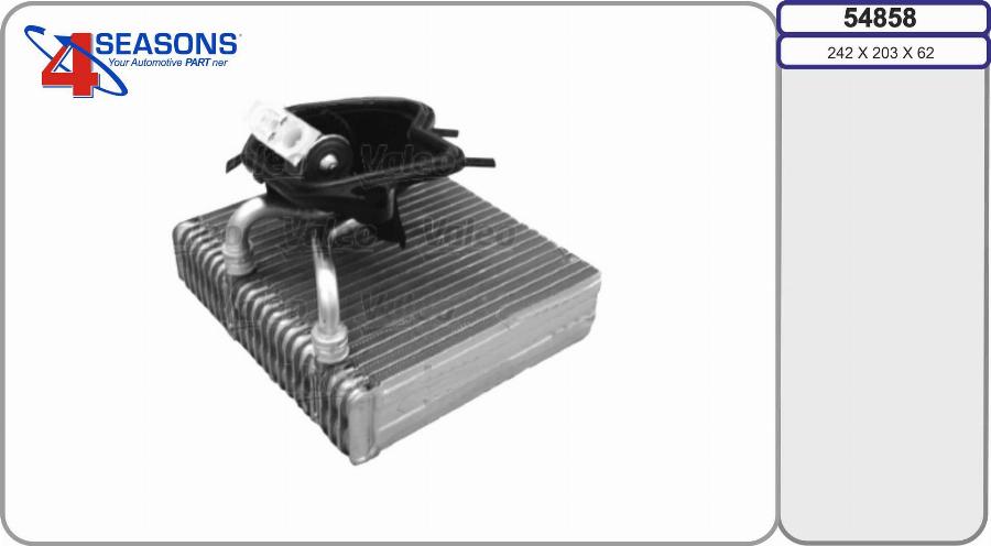 AHE 54858 - Evaporator, air conditioning car-mod.net