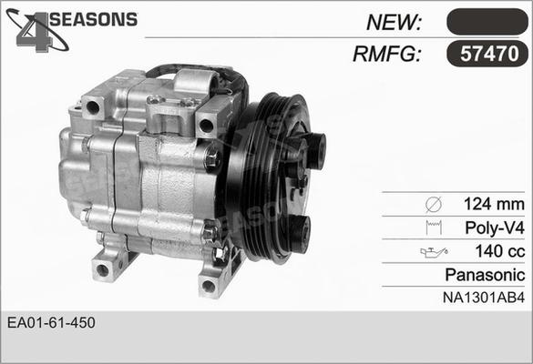AHE 57470 - Compressor, air conditioning car-mod.net