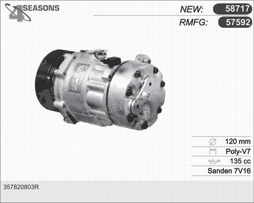 AHE 57592 - Compressor, air conditioning car-mod.net