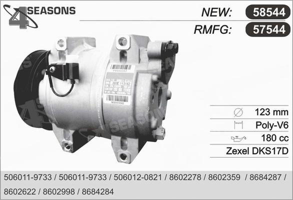 AHE 57544 - Compressor, air conditioning car-mod.net