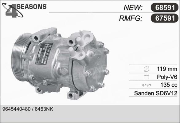 AHE 67591 - Compressor, air conditioning car-mod.net