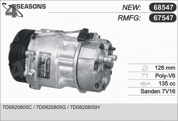 AHE 67547 - Compressor, air conditioning car-mod.net