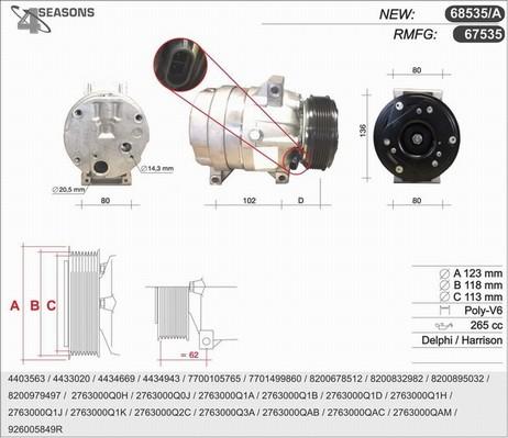 AHE 67535 - Compressor, air conditioning car-mod.net